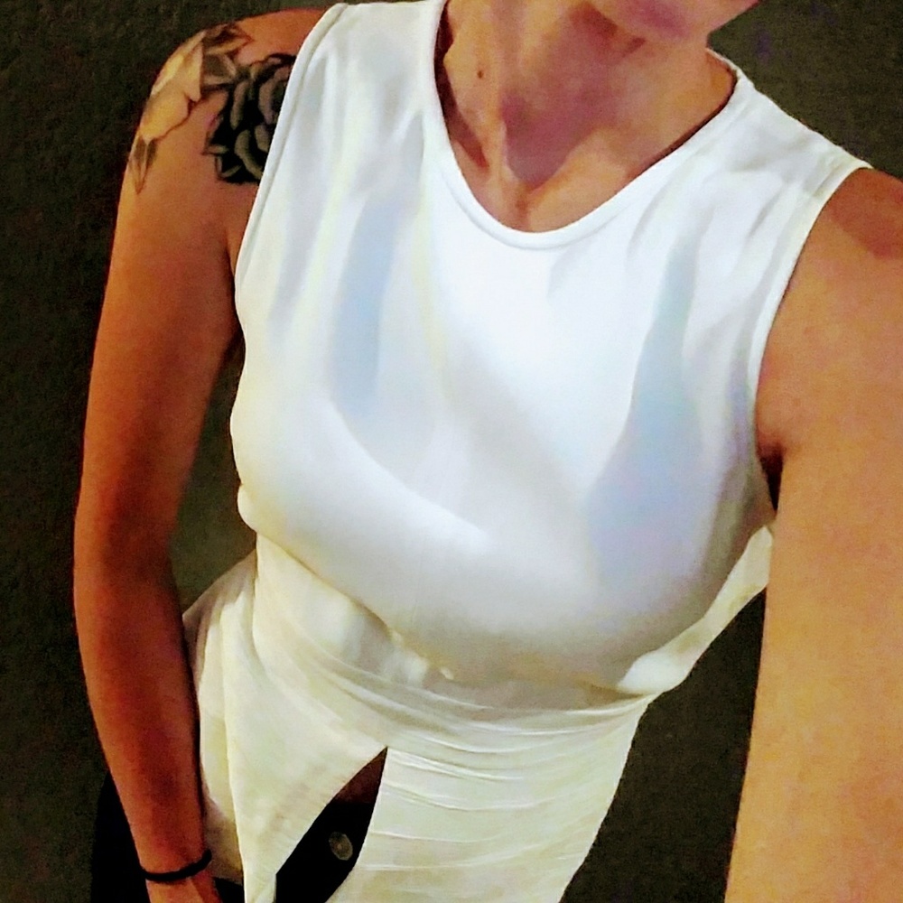 Proenza Peplum summer Blouse, cream